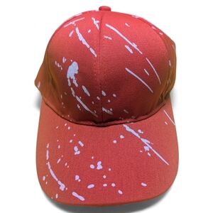 Red Splatter Cap Men's Unisex Adjustable NEW
